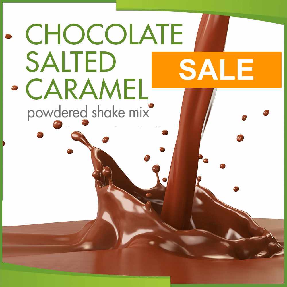 Chocolate Salted Caramel Powdered Protein Shake